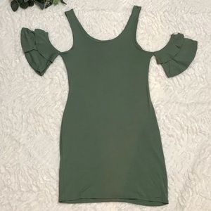 Cold Shoulder Form Fitting Dress